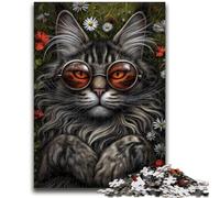 Jigsaw Puzzles for Teenagers 1000 Pieces Steampunk Cat for Age 14 Years And over Beautiful Design GameBeautiful Design Game Great Gift 50x75cm