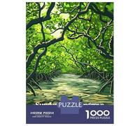 Jigsaw Puzzles for Teenagers 1000 Pieces Sundarbans Mangrove Forest Puzzles for Adults Relax Games Presents for Women Unique Gifts for Birthday And Christmas 52x38cm/1000pcs