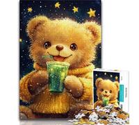 Jigsaw Puzzles for Teenagers 1000 Pieces Teddy Bear 1000 Pieces for Adults,Toys Educational Games Stress Relieving Unique Birthday And Gifts (size 38x26cm)