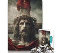 Jigsaw Puzzles for Teenagers 1000 Pieces The Cross of Jesus,Toys Educational Games Stress Relieving Parent-child Interaction 38x52cm