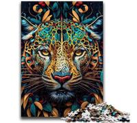 Jigsaw Puzzles for Teenagers 1000 Pieces The Cunning Jaguar 1000 Pieces for Teenagers,Stress Reliever Difficult Challenge Secret Santa Gifts (38x26cm)