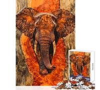 Jigsaw Puzzles for Teenagers 1000 Pieces The Elephant's Grace Create Lasting Family Memories Memorable Seasonal (50x75cm)