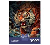 Jigsaw Puzzles for Teenagers 1000 Pieces The Great Tiger Wave Jigsaws for Adults Fun Games For Family Fun for Is Ideal As A Gift 52x38cm/1000pcs