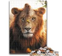 Jigsaw Puzzles for Teenagers 1000 Pieces The Lion And Butterflies Challenging To Complete But Fun And Humorous Birthday Present, Gifts, Wall Art 38x26cm