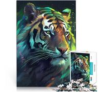 Jigsaw Puzzles for teenagers 1000 Pieces Tiger Fictitious Staycation: Zeit totschlagen Ein Kunstwerk75x50cm