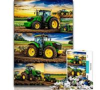 Jigsaw Puzzles for Teenagers 1000 Pieces Tractor Collage,Challenging To Complete But Fun And Humorous Unique Birthday And Gifts 38x26cm