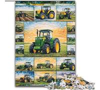 Jigsaw Puzzles for Teenagers 1000 Pieces Tractor Collage Educational Games Educational Game for Birthday, Chrismas for And Age 14 (size 50x75cm)