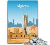 Jigsaw Puzzles for Teenagers 1000 Pieces Travel to Algiers Educational Game Challenge Toy Wall Decoration Unique Birthday And Xmas Gifts (size 38x26cm)