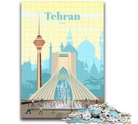 Jigsaw Puzzles for Teenagers 1000 Pieces Travel to Tehran for And 14 Years And over Educational Challenge Fun Activities at Home, Birthday Gifts, Travel Gifts (size 50x75cm)