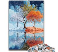 Jigsaw Puzzles for Teenagers 1000 Pieces Tree of Life 1000 Pieces for Adults,family Fun Games Is Ideal As A Gift for The Whole Family (38x26cm)