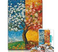 Jigsaw Puzzles for Teenagers 1000 Pieces Trees in Autumn Adult Jigsaw,Educational Games Wall Decoration Unique Birthday And Xmas Gifts 38x26cm