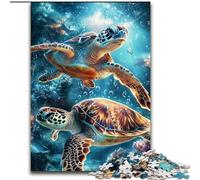 Jigsaw Puzzles for Teenagers 1000 Pieces Turtle on The Seabed Educational Games Educational Game for Birthday, Chrismas for And Age 14 (size 26x38cm)