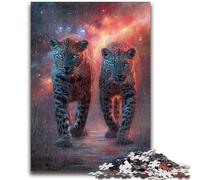 Jigsaw Puzzles for Teenagers 1000 Pieces Two Leopards Puzzles for Adults,Challenging Family Activity Games DIY Toy for Home Wall Decor Gifts (38x26cm)