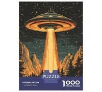 Jigsaw Puzzles for Teenagers 1000 Pieces UFO Over Forest Jigsaw Hands-on Game For Family Fun Unique Gifts for Birthday And Christmas 38x26cm/1000pcs