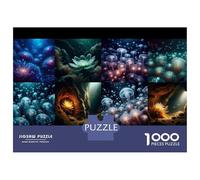 Jigsaw Puzzles for Teenagers 1000 Pieces Underwater Fantasy Collage Jigsaws for Adults Fun Games For Family Fun for Is Ideal As A Gift 70x50cm/1000pcs