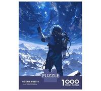 Jigsaw Puzzles for Teenagers 1000 Pieces Universe Astronaut Jigsaws for Adults Fun Games For Family Fun for Is Ideal As A Gift 52x38cm/1000pcs