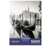 Jigsaw Puzzles for Teenagers 1000 Pieces Venice Gondola Reflections Puzzle for Adults Relaxing Games Difficult Challenge Parent-child Interaction 70x50cm/1000pcs