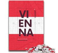 Jigsaw Puzzles for Teenagers 1000 Pieces Vienna Austria 1000 Piece Jigsaw,Artistic Wall Decor & Birthday Gift Idea for Friends, Home Office (50x75cm)