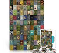 Jigsaw Puzzles for teenagers 1000 Pieces Vintage book collage Für Familienspaß Künstlersammlung, Bildende Kunst75x50cm