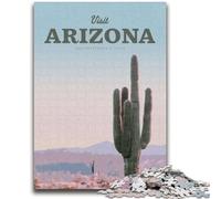 Jigsaw Puzzles for Teenagers 1000 Pieces Visit Arizona 1000 Piece Jigsaw,Artistic Wall Decor & Birthday Gift Idea for Friends, Home Office (26x38cm)