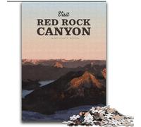 Jigsaw Puzzles for Teenagers 1000 Pieces Visit Red Rock Canyon Challenging To Complete But Fun And Humorous Unique Home Decor And Gifts (38x52cm) 1000pcs