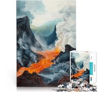 Jigsaw Puzzles for teenagers 1000 Pieces Volcanic Eruption pädagogische Herausforderung Eltern-Kind-Interaktion75x50cm