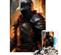 Jigsaw Puzzles for Teenagers 1000 Pieces Warrior of The Darkness for Educational Game Challenge Toy Educational Games Wall Art Birthday Gifts (Size 38x52cm)