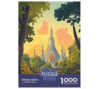 Jigsaw Puzzles for Teenagers 1000 Pieces Wat Arun Temple, Thailand Puzzles for Adults Relax Games Presents for Women Unique Gifts for Birthday And Christmas 38x26cm/1000pcs