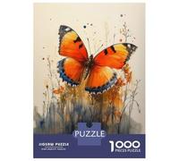Jigsaw Puzzles for Teenagers 1000 Pieces Watercolor Butterfly Jigsaws for Adults Brain Teaser Game Home Decoration Parent-child Interaction 70x50cm/1000pcs