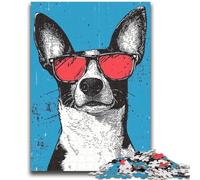 Jigsaw Puzzles for Teenagers 1000 Pieces Watercolor French Bulldog 1000 Pieces for Teenagers,for Challenging Toy Game And Family Play (38x26cm)