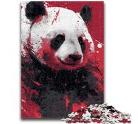 Jigsaw Puzzles for Teenagers 1000 Pieces Watercolor Panda Educational Family Game Deal As Gifts for The Whole Family for And Age 14 Years Up 26x38cm