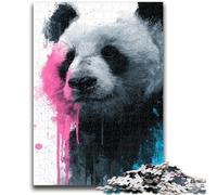 Jigsaw Puzzles for Teenagers 1000 Pieces Watercolor Panda Help The Brain Exercise Addictive Toys to Cultivate Patience Suitable for Couples 26x38cm