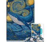 Jigsaw Puzzles for Teenagers 1000 Pieces Whale Adult Jigsaw,Educational Games Wall Decoration Unique Birthday And Xmas Gifts 38x26cm