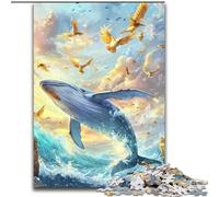 Jigsaw Puzzles for Teenagers 1000 Pieces Whale, Learning Educational Is Ideal As A Gift for The Whole Family (Size 26x38cm)