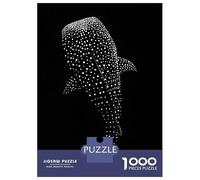 Jigsaw Puzzles for Teenagers 1000 Pieces Whale Shark Silhouette Puzzle for Adults Fun Games A Work of Art Parent-child Interaction 52x38cm/1000pcs