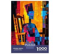 Jigsaw Puzzles for Teenagers 1000 Pieces Whistler’s Mother Reimagined - Geometric Abstract Expressionism Teenager Puzzles Toy Wall Decor Home Decoration Parent-child Interaction 70x50cm/1000pcs