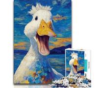Jigsaw Puzzles for Teenagers 1000 Pieces White Duck,Educational Games Home Decoration Birthday Present,Gifts,Wall Art 50x75cm