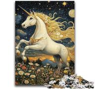 Jigsaw Puzzles for Teenagers 1000 Pieces White Unicorn 1000 Pieces for Adults,family Fun Games Is Ideal As A Gift for The Whole Family (38x26cm)
