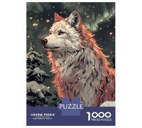 Jigsaw Puzzles for Teenagers 1000 Pieces White Wolf in Snowy Forest Jigsaws for Adults Fun Games For Family Fun for Is Ideal As A Gift 70x50cm/1000pcs