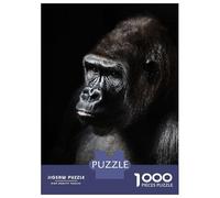 Jigsaw Puzzles for Teenagers 1000 Pieces Wild Gorilla Face Poster Puzzle for Adults Fun Games A Work of Art Parent-child Interaction 52x38cm/1000pcs