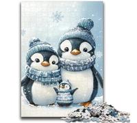 Jigsaw Puzzles for Teenagers 1000 Pieces Winter Penguins Help The Brain Exercise Addictive Toys to Cultivate Patience Suitable for Couples 26x38cm