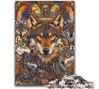 Jigsaw Puzzles for Teenagers 1000 Pieces Wolf Totem Educational Family Game Deal As Gifts for The Whole Family for And Age 14 Years Up 26x38cm