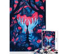 Jigsaw Puzzles for Teenagers 1000 Pieces Wonderland Magic Educational Games Pattern Assembly Toy Wall Decor Improving Love between Couples (26X38cm)