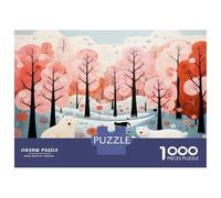 Jigsaw Puzzles for Teenagers 1000 Polar Bears in Winter Forest Adult Puzzles Brain Teaser Game Perfect Decoration Deal As Gifts for The Whole Family 70x50cm/1000pcs