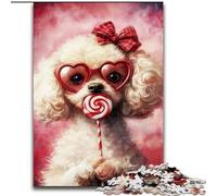 Jigsaw Puzzles for Teenagers 1000 Poodle, Educational Games Home Decoration Is Ideal As A Gift for The Whole Family (Size 50x75cm)