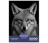 Jigsaw Puzzles for Teenagers 1000 Portrait of A Coyote Jigsaw for Adults Family Games Pattern Assembly Help The Brain Exercise 38x26cm/1000pcs