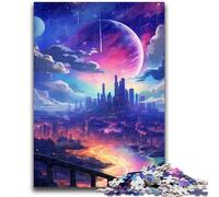 Jigsaw Puzzles for Teenagers 1000 Psychedelic Alien Planet Puzzles,Challenging Family Activity Games DIY Toy for Home Wall Decor Gifts (26x38cm)
