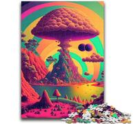 Jigsaw Puzzles for Teenagers 1000 Psychedelic Nature for Age 14 Years And over Family Games Christmas Game Presents for Women 26x38cm