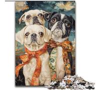 Jigsaw Puzzles for Teenagers 1000 Pug for And 14 Years And over Educational Challenge Fun Activities at Home, Birthday Gifts, Travel Gifts (size 26x38cm)