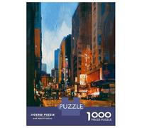 Jigsaw Puzzles for Teenagers 1000 Quiet Night Puzzle for Adults Toy Wall Decor Stress Reliever Help The Brain Exercise 70x50cm/1000pcs